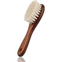 Cepillo de cerdas naturales para bebé(cerdas de cabra- tamaño pequeño) (marrón)